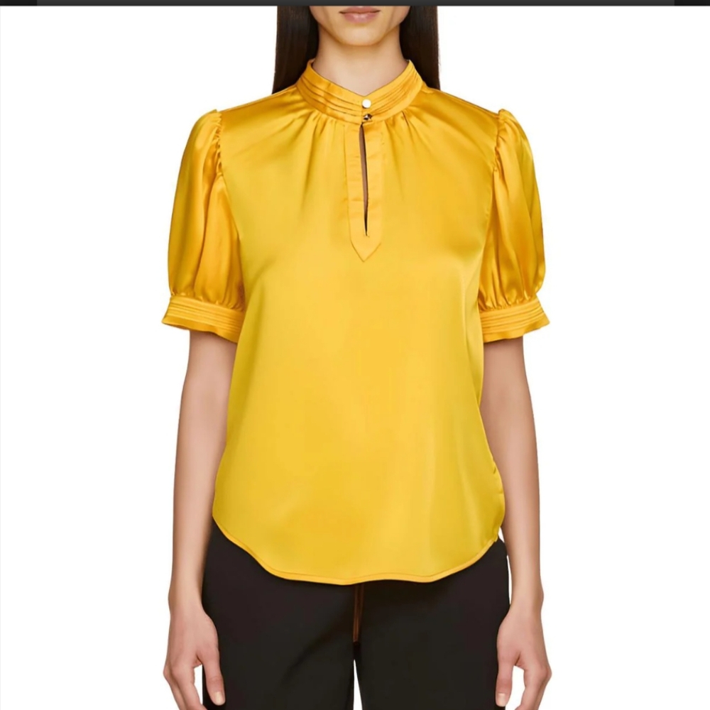 Karl Lagerfeld Vibrant Yellow Blouse